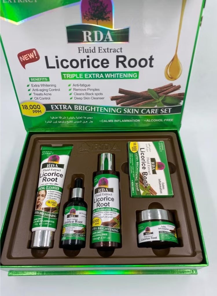 ار دي اي مجموعة جذر عرق السوس من 5 قطع للعناية بالبشرة - Image 2